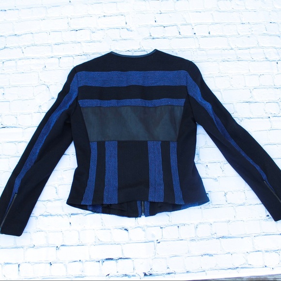 Rachel Roy black and blue zip jacket - Picture 2 of 4